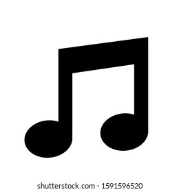 Music note vector icon isolated