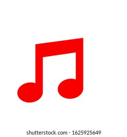 Music note vector icon isolated