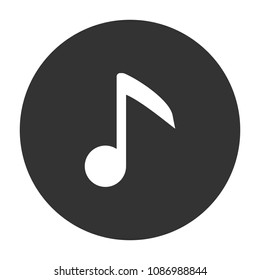 music note vector icon sign