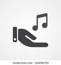 Music note vector icon sign symbol