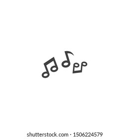 Music note. Vector icon template
