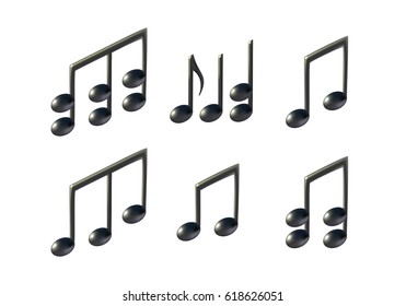 Music Note Vector Icons