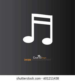 music note. vector illustration.