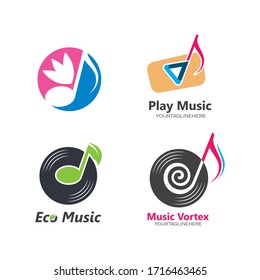 music note vector illustration icon design