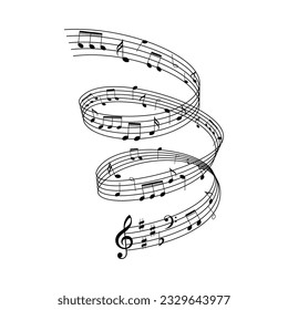 music note vector illustration. music sign and symbol.