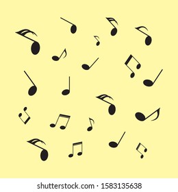 Music note vector illustration template design 