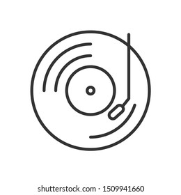 Music note vinyl tool icon