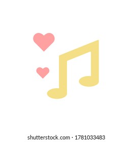 Music, note, wedding icon. Simple color vector elements of marriage icons for ui and ux, website or mobile application