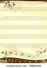 Music notebook template