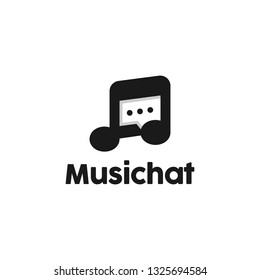 Music Note/Chat Logo Design Inspiration