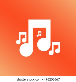 Music notes. 
