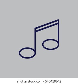 Music notes. 