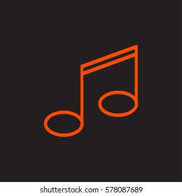 Music notes. 