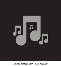 Music notes. 