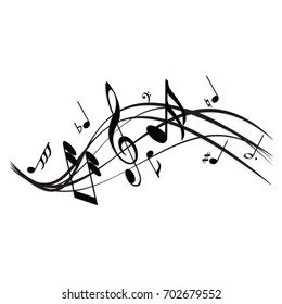 音楽 音符 オシャレ の画像 写真素材 ベクター画像 Shutterstock