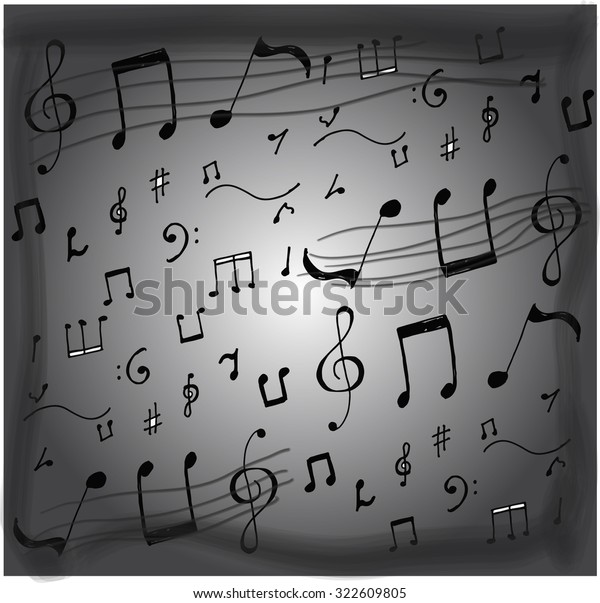 Music Notes Stock Vector (Royalty Free) 322609805 | Shutterstock