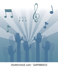 music notes audio isolated icon vector illustration design