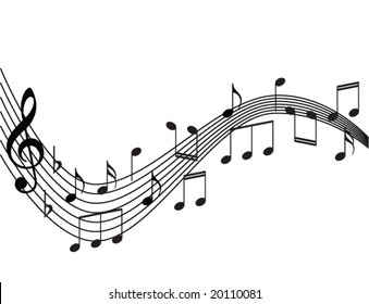 music notes background