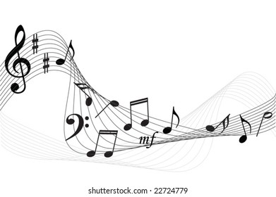 music notes background