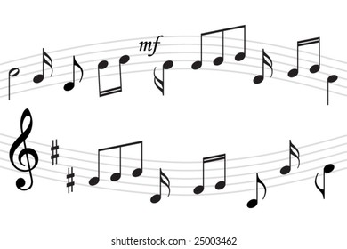 music notes background