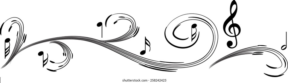 music notes background