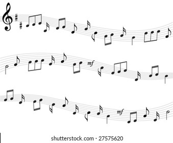 music notes background