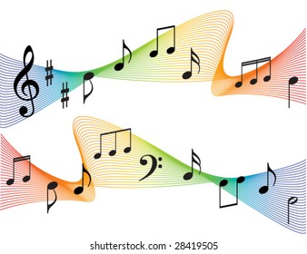 music notes background