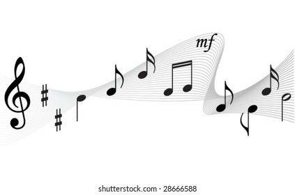 music notes background