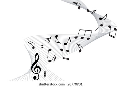 music notes background