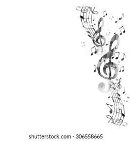 Music notes background