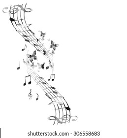 Music notes background