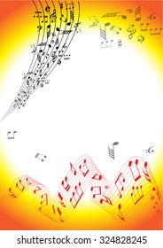 Music notes background