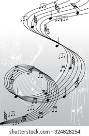 Music notes background