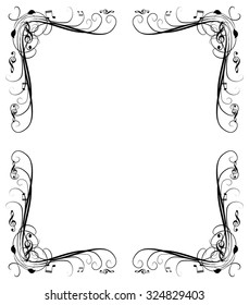 Music notes background