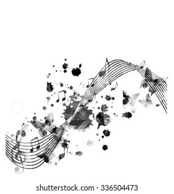 Music notes background