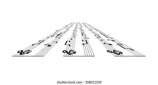 music notes background