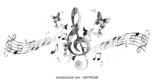 Music notes background