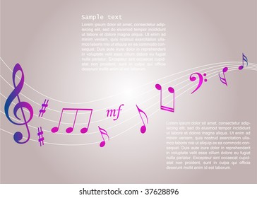music notes background