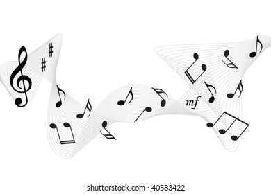 music notes background