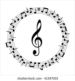 music notes background