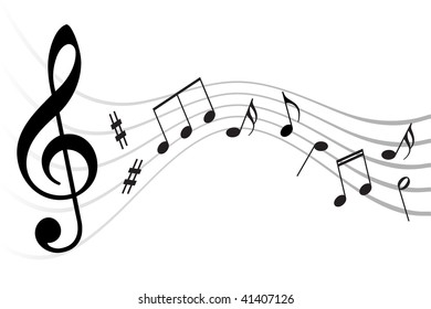 music notes background