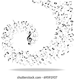 Music notes background