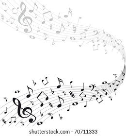 Music notes background