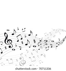 Music notes background