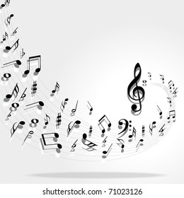 Music notes background