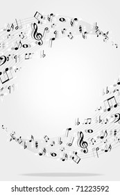 Music notes background