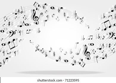 Music notes background