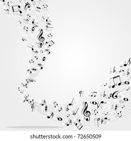 Music notes  background