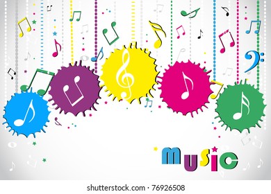 Music notes background