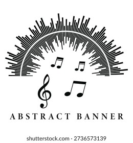 Music notes background,  Beautiful musical notes flowing with clef and staff creating elegant.